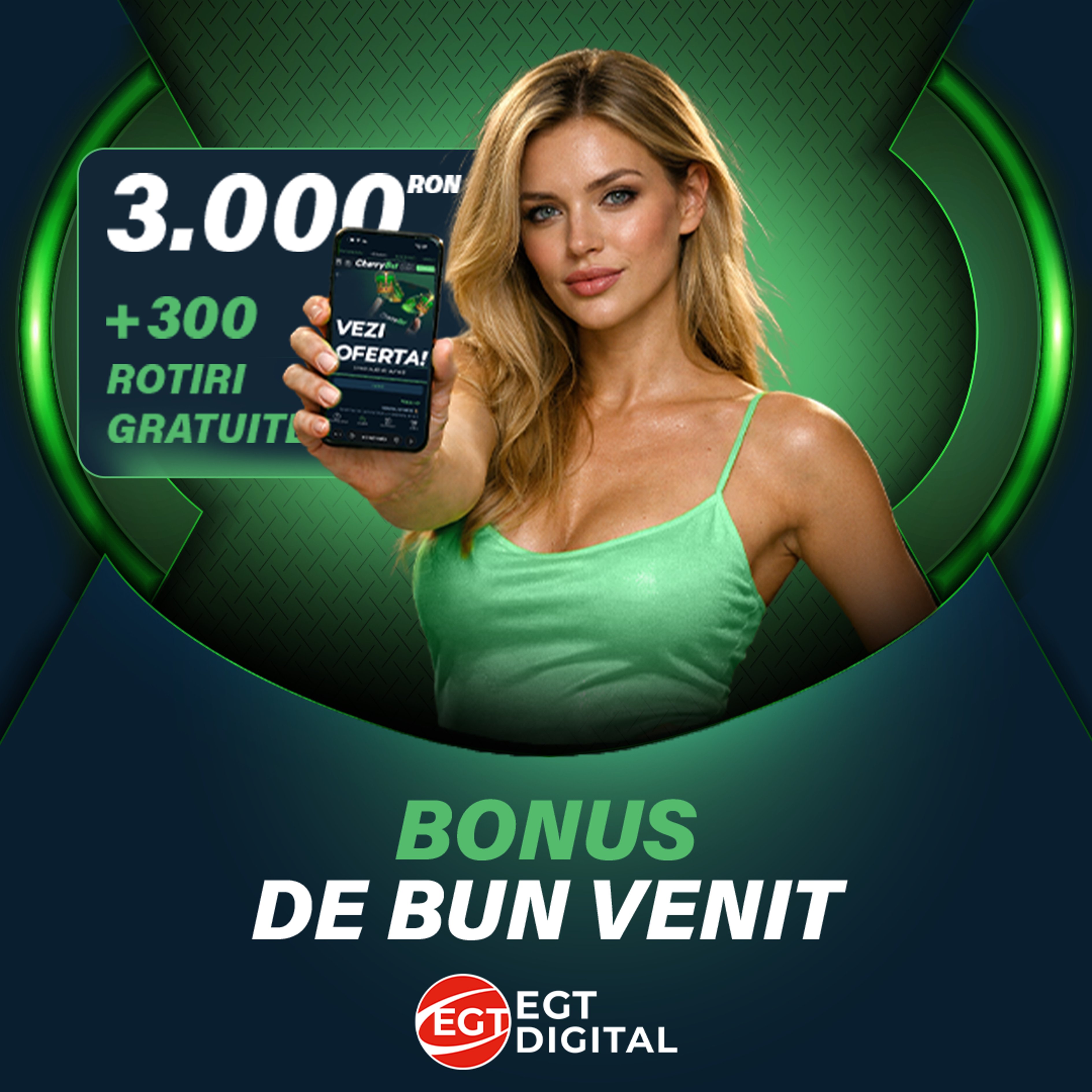 3.000 RON bonus și 300 Rotiri